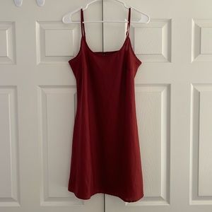 Maroon slip dress
